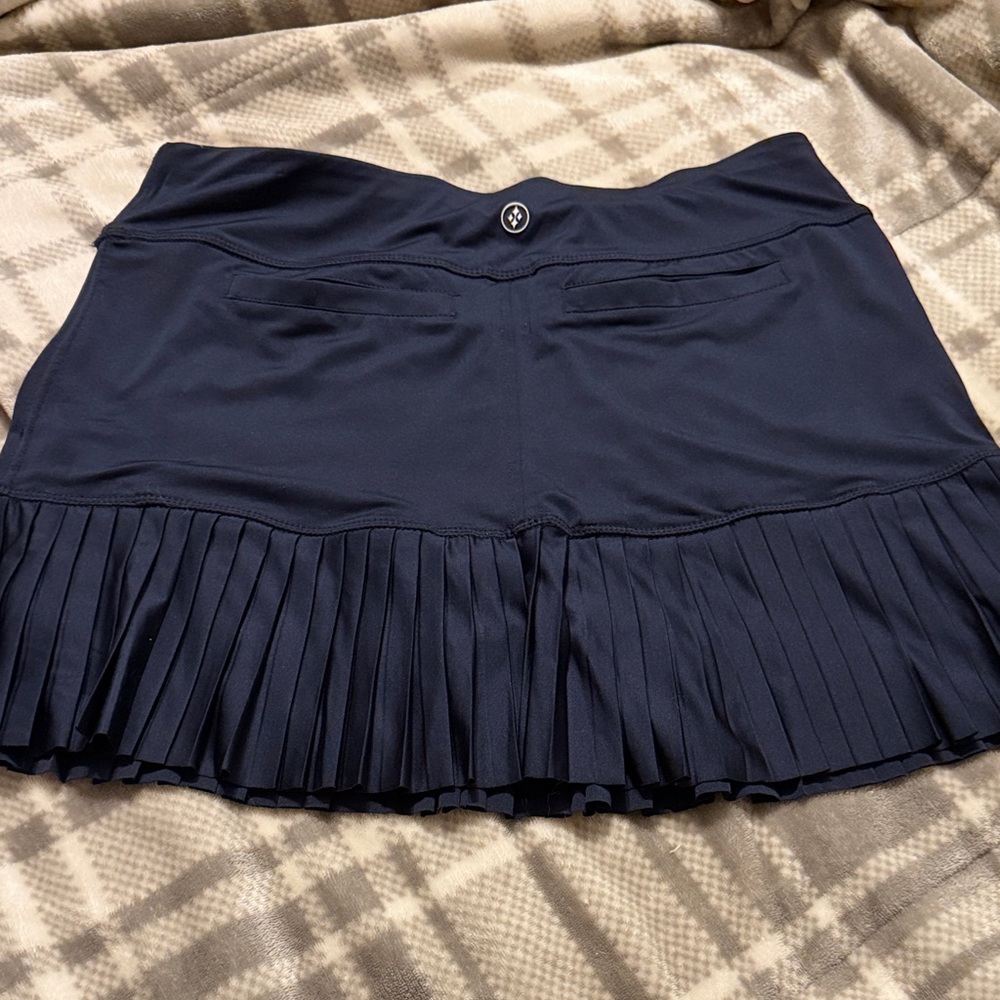 Jofit Athletic Navy Pleated Mini Skirt (Size M) - Picture 2 of 4